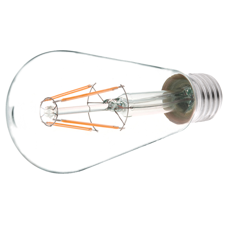 ST18 E26/E27 4W LED Vintage Antique Filament Light Bulb, 40W Equivalent, 4-Pack, AC100-130V or 220-240V ST18 E26/E27 4W LED Vintage Antique Filament Light Bulb, 40W Equivalent, 4-Pack, AC100-130V or 220-240V
